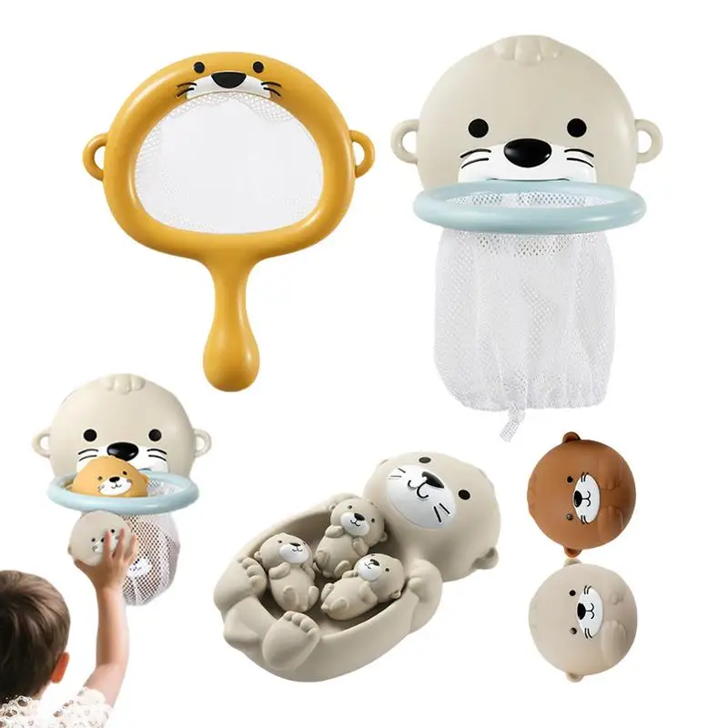 Bathtub Toys for Kids Water Bathtub Animal Toy Set Interactive Water Play Floating Animals for Bathing Pool Beach Shower Trips