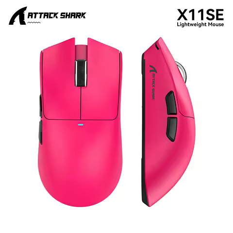 Attack Shark X11 X11SE Wireless Gaming Mouse,1000 Hz,2.4G RGB Optical Mouse,16000 DPI,Ergonomic Computer Mice for PC Laptop Mac