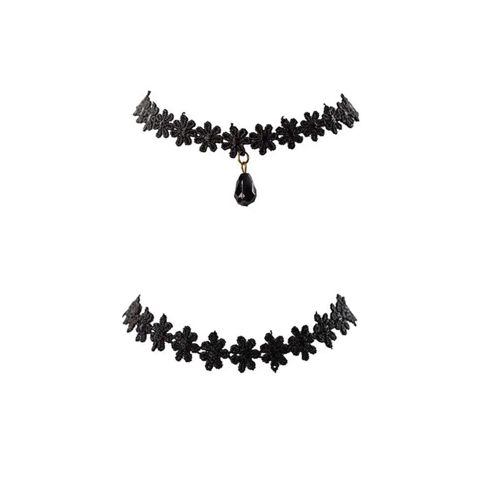 

12 Pieces Choker Necklace Vintage Gothic Simple Lace Collar Women Accessories Elegant Daily Wear Necklace Lace