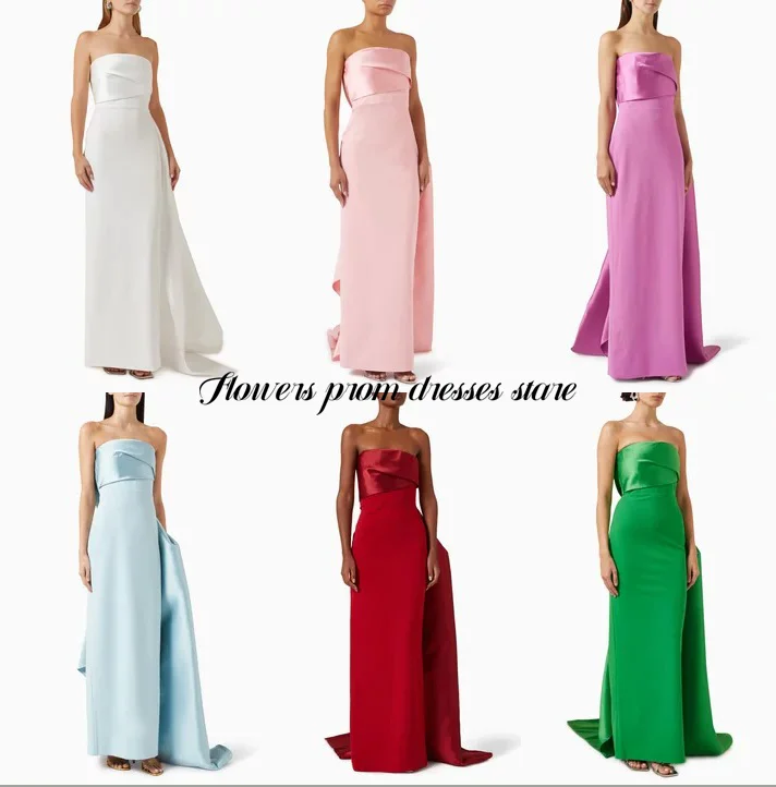 Рисунок 4 - Атласные вечерние платья с цветами