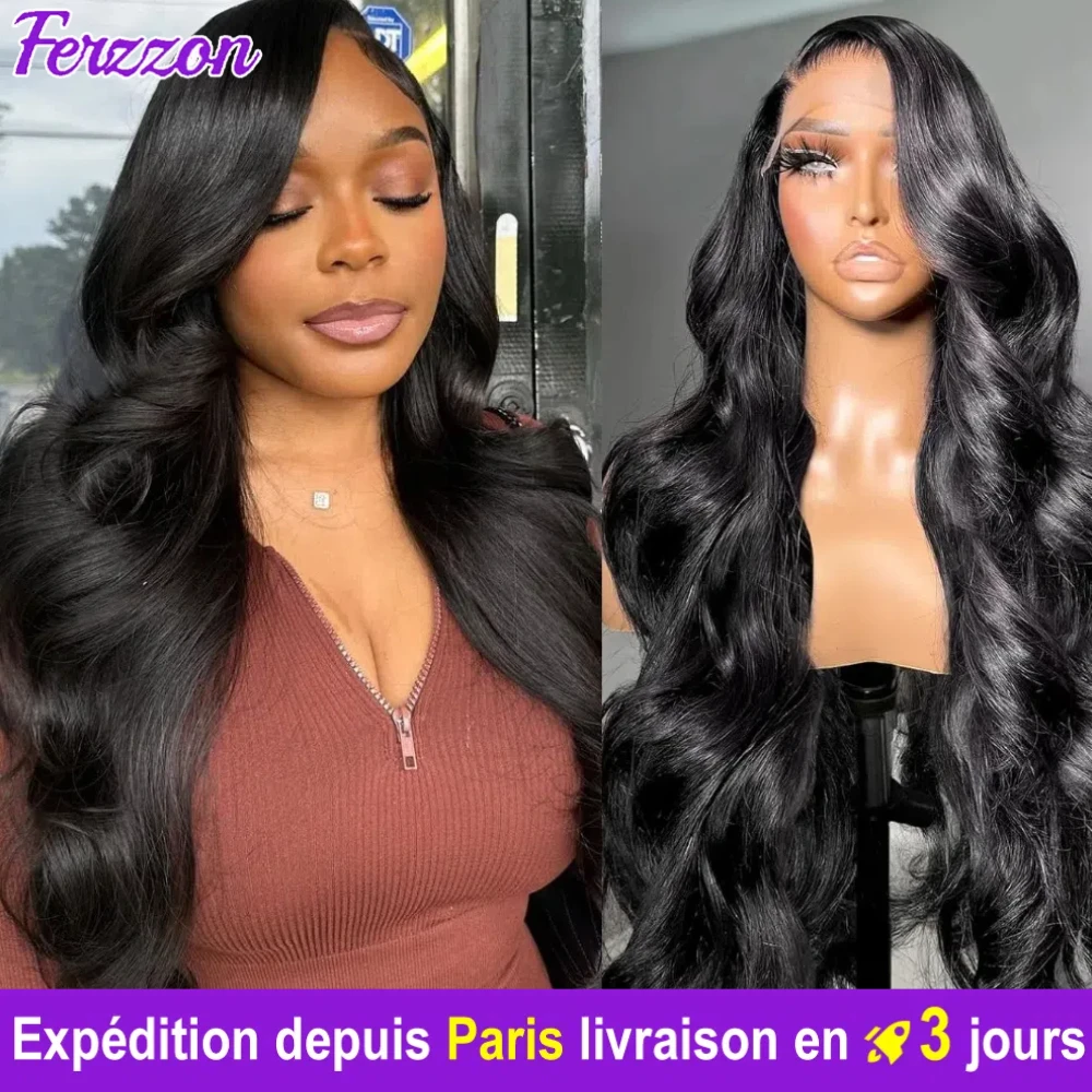 Body Wave Human Hair Wigs Brazilian Hair 13x4 13x6 4x4 High 200% Density Pre Plucked Human Hair Wigs for Women with Baby Hair 3 Days Delivery France 28 Inches