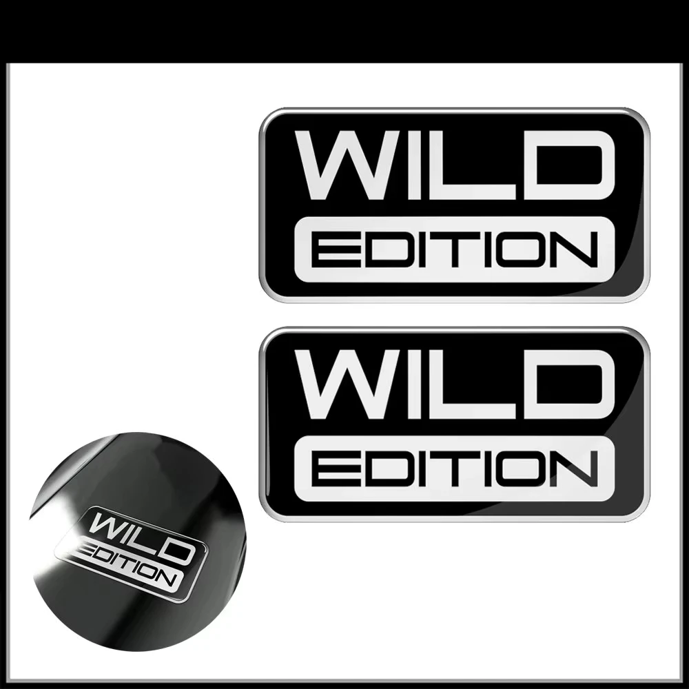 

For BMW Suzuki Aprilia Ducati Triumph Yamaha Stickers 3D Resin Motorcycle Sticker Wild Edition Sticker