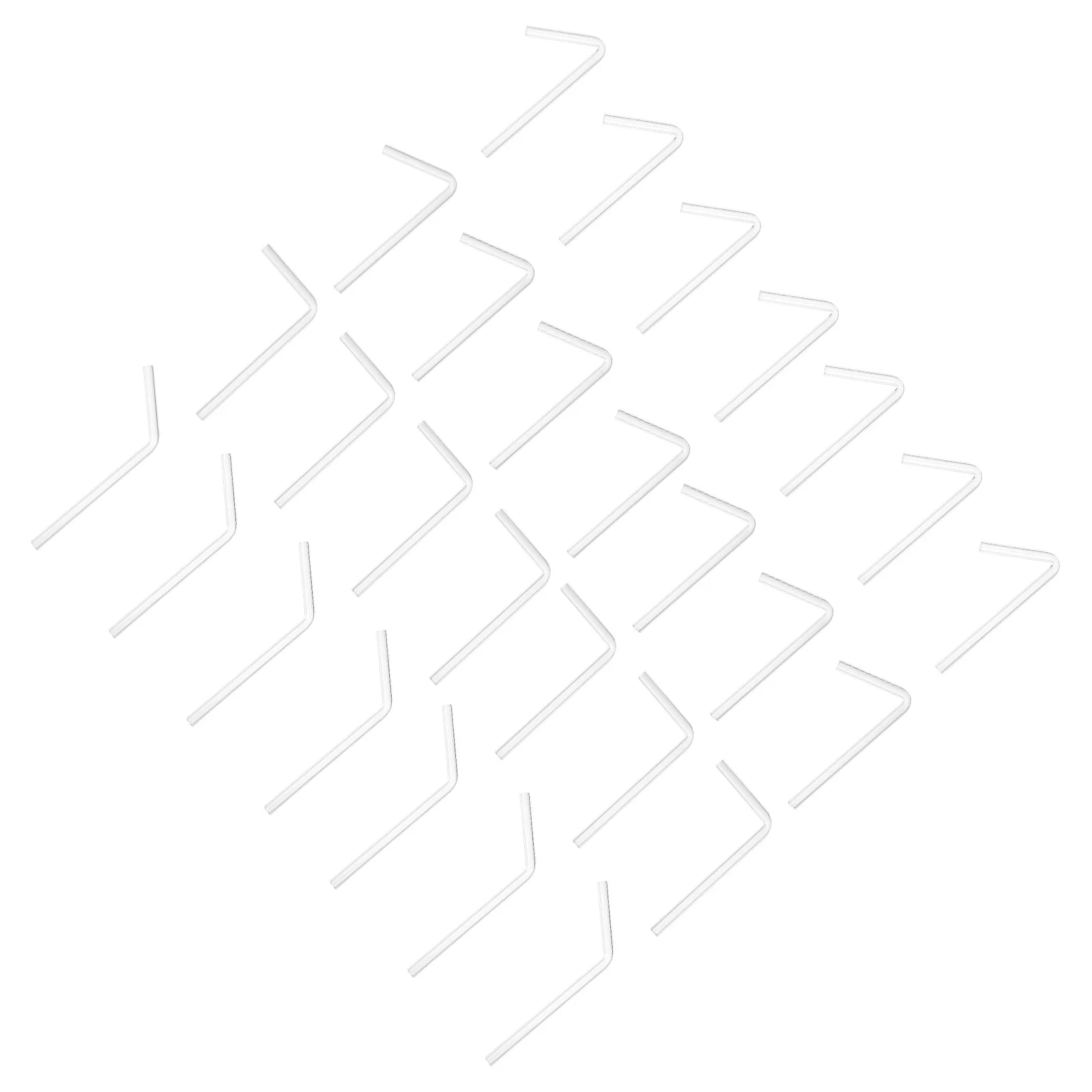 

40Pcs Transparent Elbow Glass Tubes 45 60 90 120 Degrees Heat Resistant Lab Instrument for Science Experiment