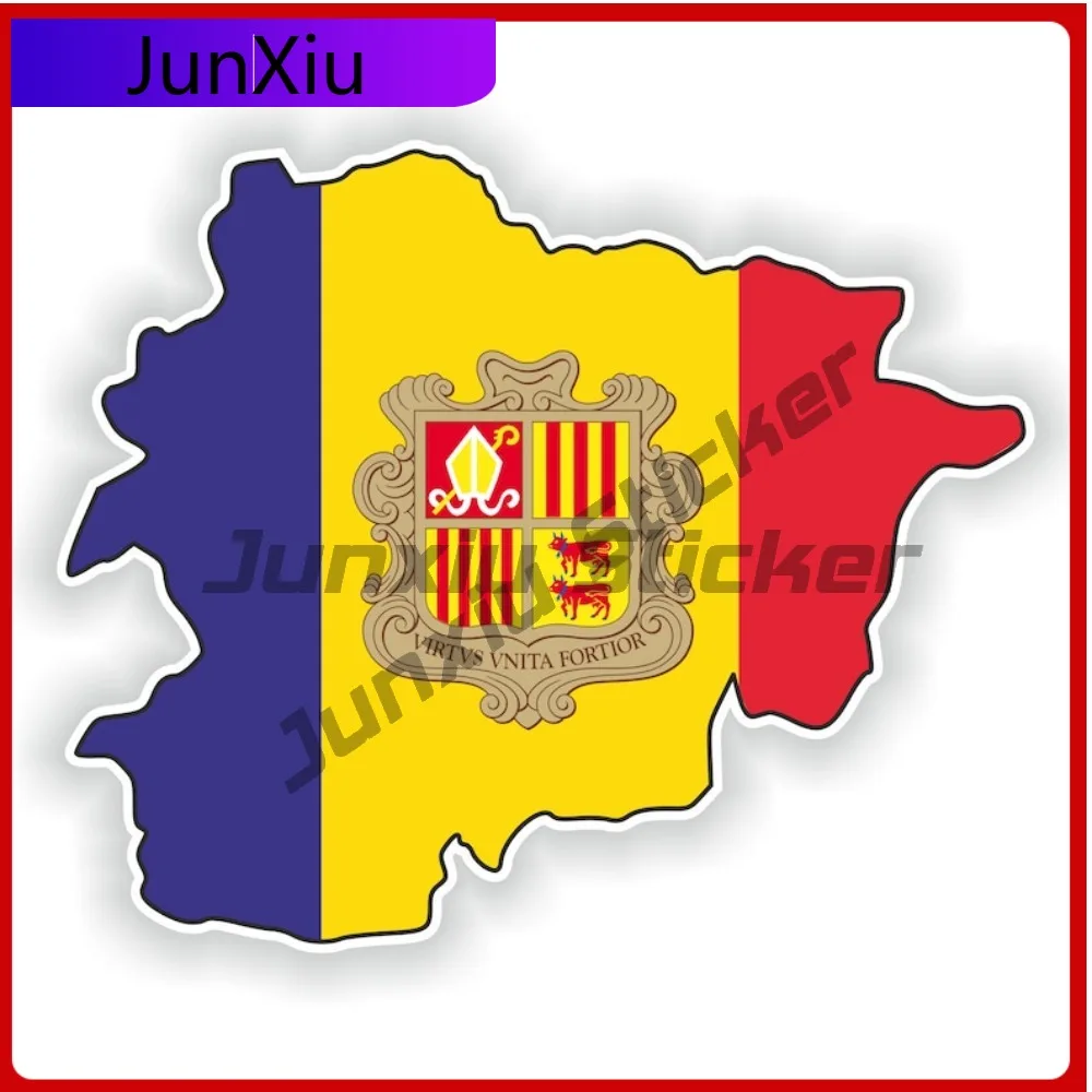 

Модная наклейка Andorra для ноутбука, устойчивая к выцветанию, всепогодная, формоустойчивая, прочная, для автомобиля, ноутбука, с символом, для украшения стен