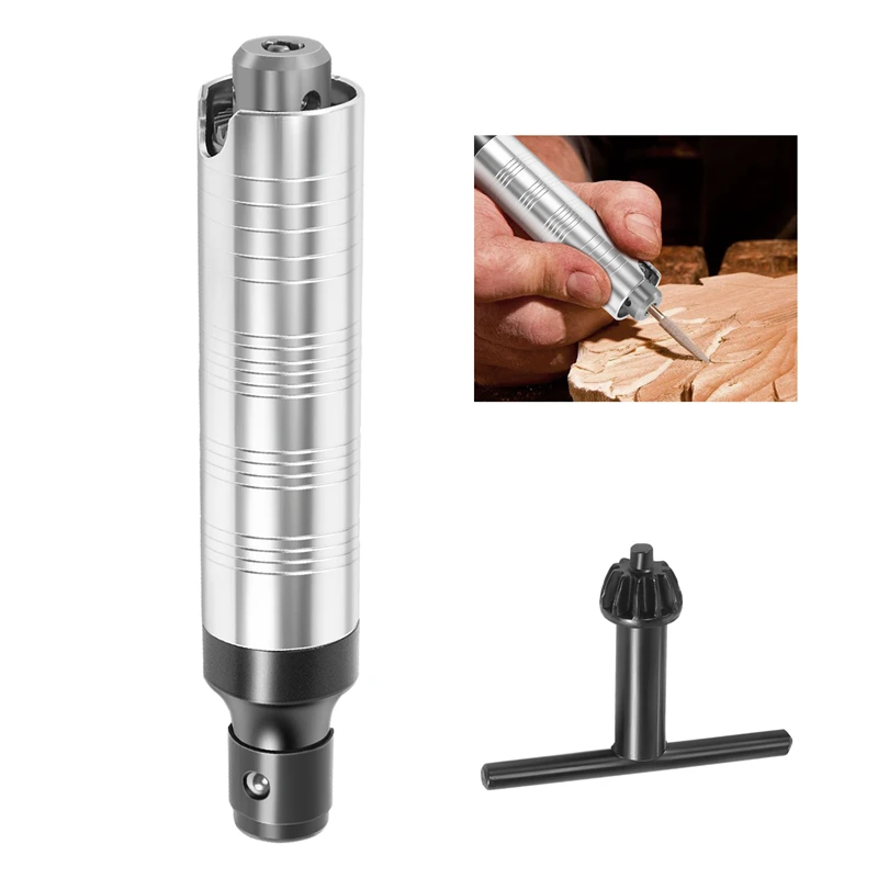 

A15F-Handpiece Handle Key Drill Chuck For Flex 3 Jaws Fit Flexible Shaft For Foredom Grobet Motor Rotary Tool Accessory