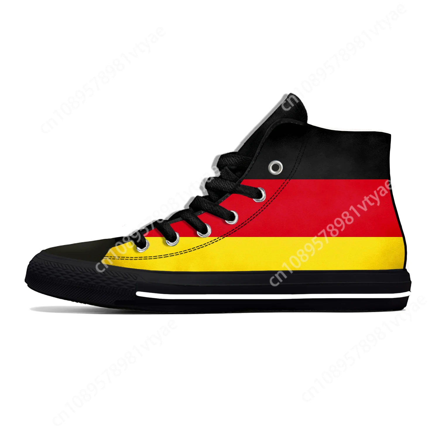 Hot German Germany Republic Flag Patriotic Fashion Casual Shoes High Top Lightweight Men Women Sneakers Breathable Board Shoes