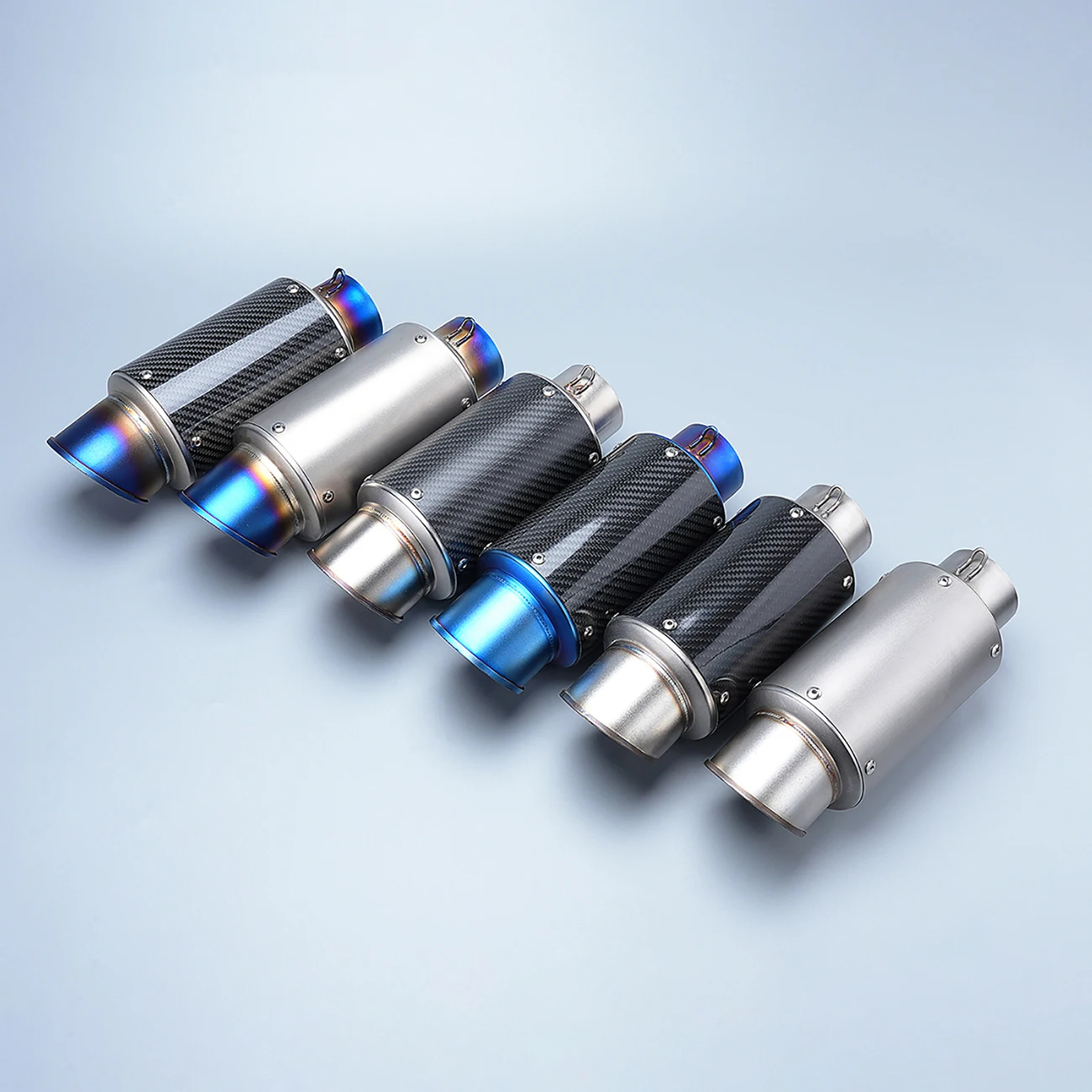 

60mm Motorcycle Exhaust With DB Killer For ZX6R GSX1300R Z1000 NINJA650 CBR650 CBR1000RR KLX VERSYS 1000