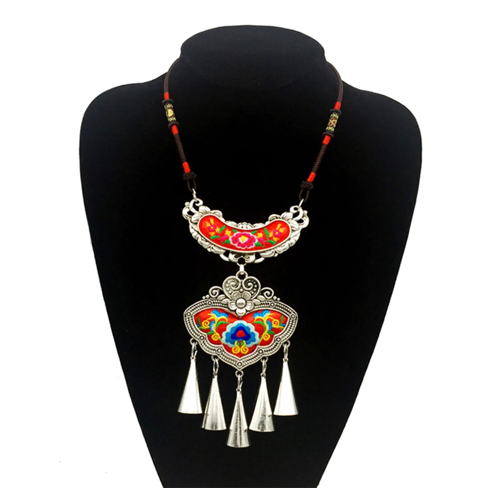 

Ethnic Pendant Necklace Women Bohemia Jewelry Fashion Design Premium Material Lightweight Gift Trendy Accessories Set