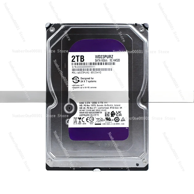 

Suitable for WD/Western Digital WD23PURZ/WD22EJRX Western Digital 3.5 inch 2TB desktop 2T monitoring purple disk hard drive