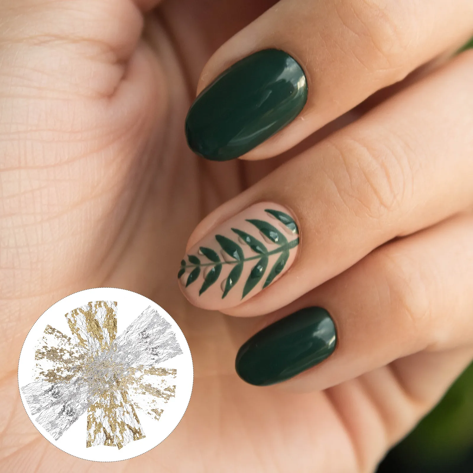 

Набор из 6 штук золотых хлопьев для дизайна ногтей, элегантный набор для украшения ногтей своими руками, блестящие аксессуары для маникюра, принадлежности для нейл-арта