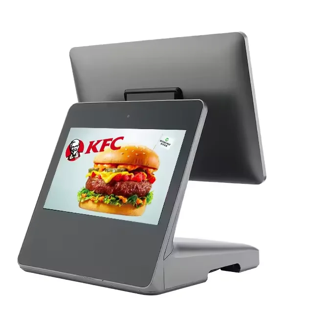 

Новая POS-система с 15,6-дюймовым сенсорным экраном 1080P, кассовым аппаратом и 11,6-дюймовым дисплеем для покупателя, демонстрация программного обеспечения для розничных магазинов
