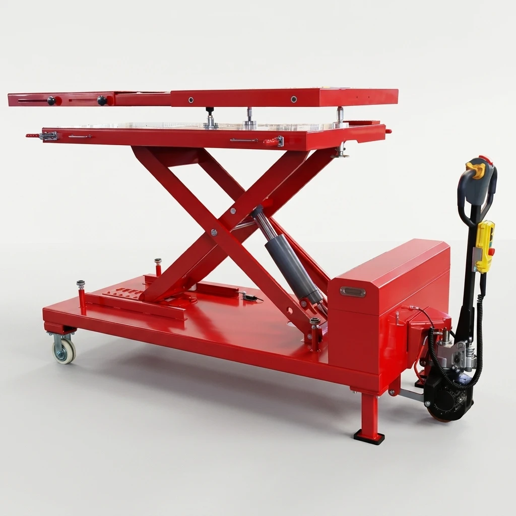 Double Scissor Lift EV Battery Lift New Energy Vehicle Power Battery Pack Disassembly Hydraulic Scissor Lifting Platform-GE1218E