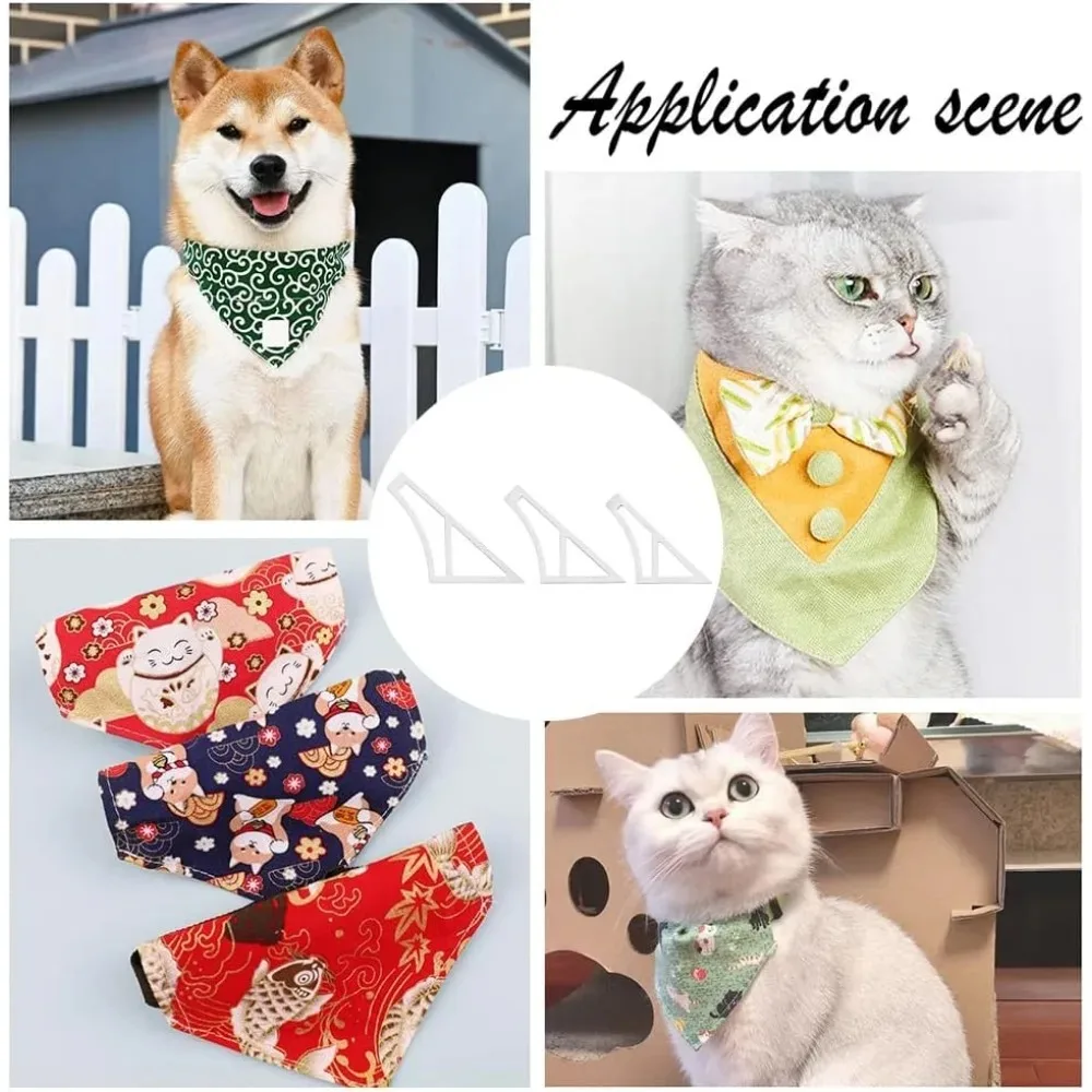 3 أحجام قوالب خياطة اللحف الأكريليك الكلب باندانا قالب الخياطة مجموعة صغيرة/متوسطة/أرغر حجم وشاح الكلب الخياطة اللحف