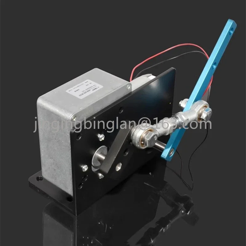 DC 12V 24V DIY reciprocating swing motor actuator speed adjustable angle 35/60/90 degrees with power supply and speed regulator