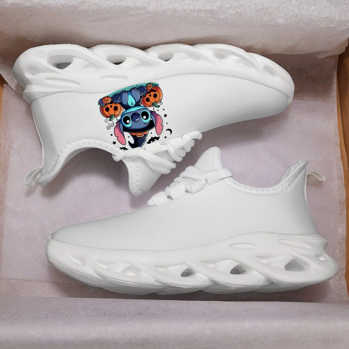 

Stitch Halloween Witch Hat Pumpkins Casual Sneakers Kids Girls Shoes 2025 New Children Sneakers Zapatos Minnie Mouse Niña