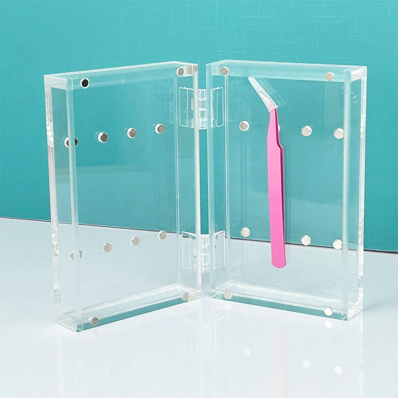 Wimper Extensie Pincet Opbergdoos Pincet Display Stand Organizer Case Acryl Stand Houder Wimper Extensions Benodigdheden