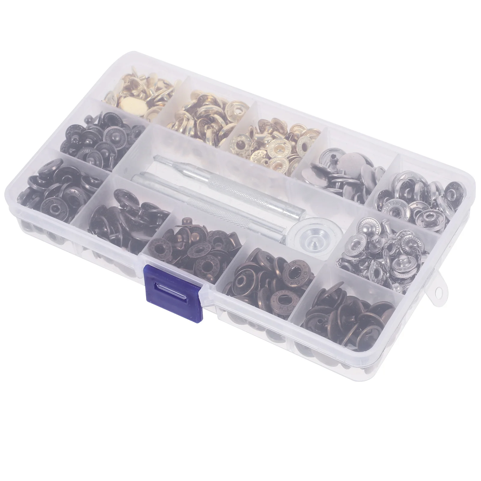 

1 Box Four- Button Set No-Sew Iron Clothes Snaps Buttons DIY Clothes Replacement Fasteners Sewing Crafts Accessories