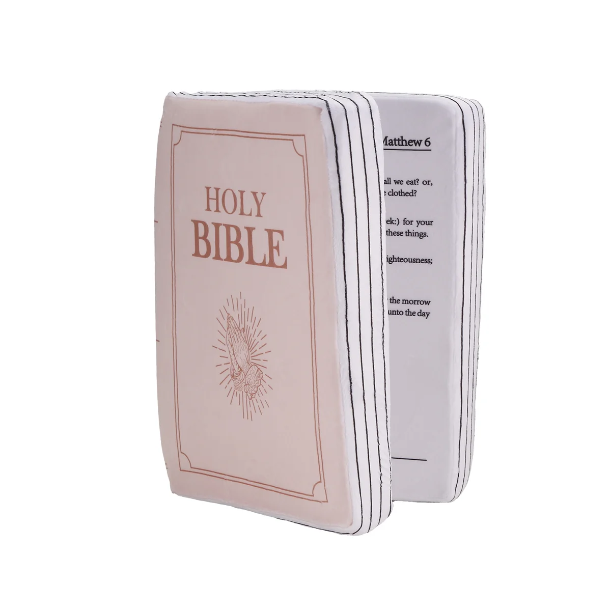 Faith Bible Pillow,Bible Pillow Book Plush That Opens,Holy Bible Pillow,Holy Bible Pillow,Book Shape Bible Verse Pillow