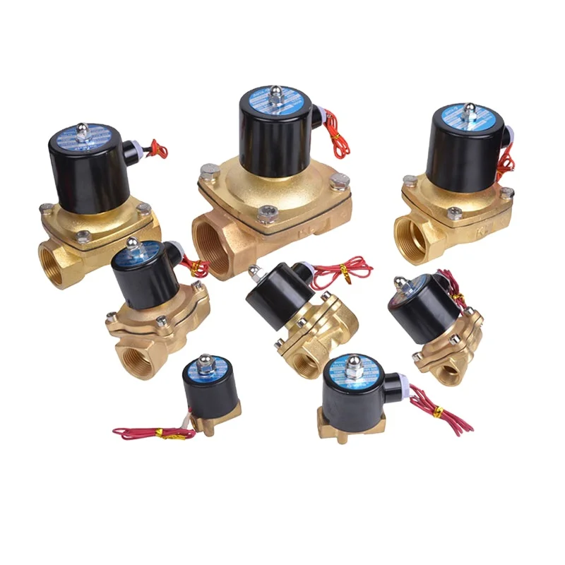 

Electric 2w brass pneumatic solenoid control valve numerical control normally closed, for water and oil BS
