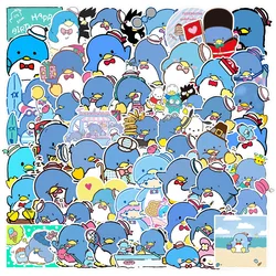 10/30/50pcs Cute Tuxedo Sam Cartoon Stickers per Laptop custodia per telefono bicicletta bagaglio impermeabile Kawaii Penguin Kids Sticker Toys