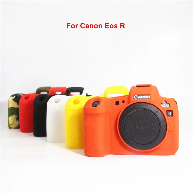 Dla Canon EOS R R5 R6 M50 G7X Mark II akcesoria fotograficzne torba gumowe etui lustrzanka ochronna miękka silikonowa obudowa Case