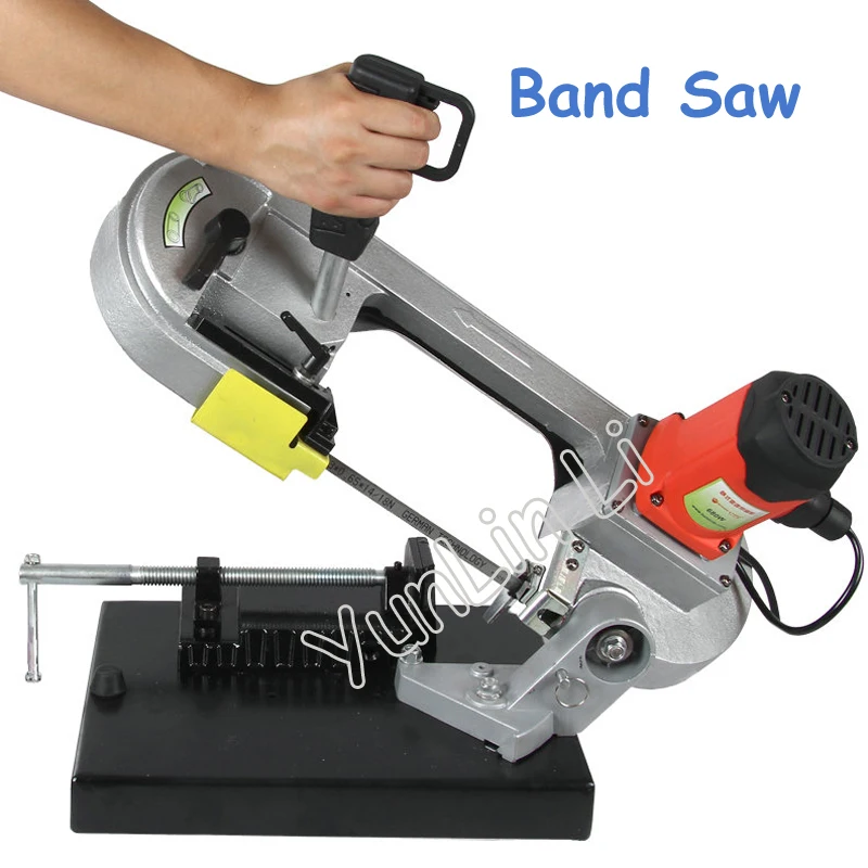 Variable Speed Saw Multi-Functional Mini Metal Band Saw Household Electric Woodworking Cutting Machine