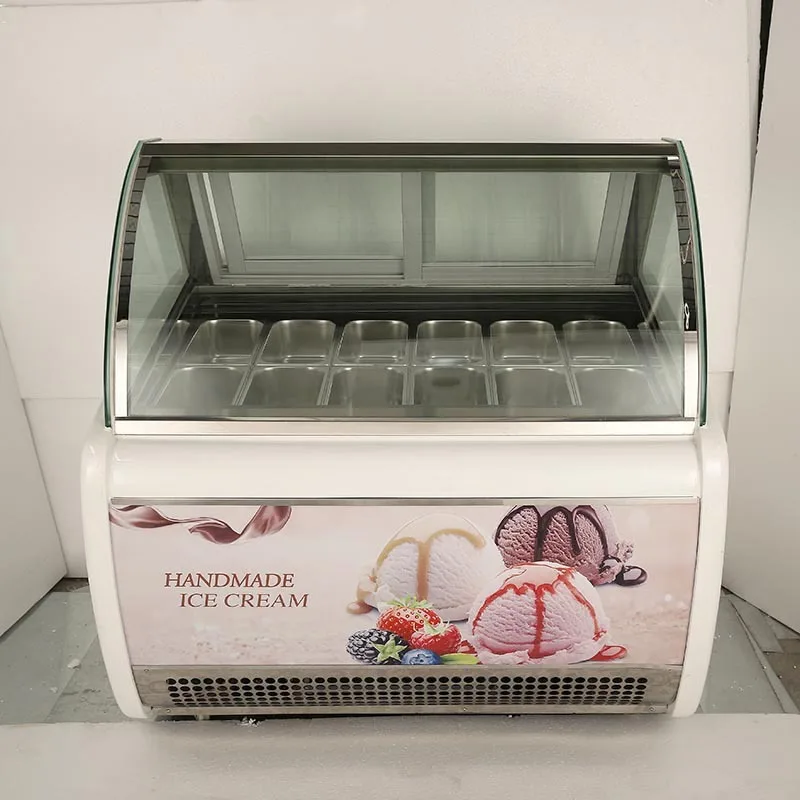 

Ice cream cabinet wholesale, commercial refrigerated fresh-keeping ice cream ice cream freezer 14 plates hard