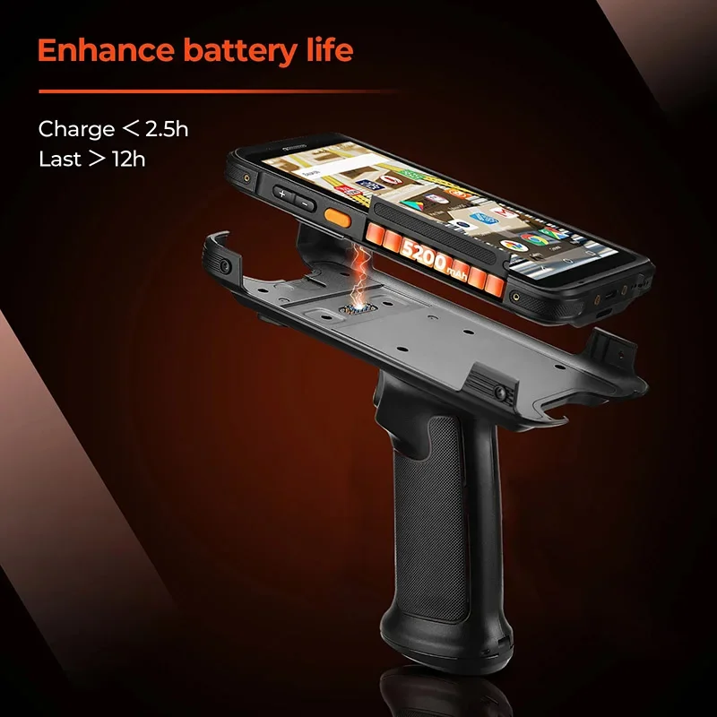 Zebra SE4710 Handheld Terminal Rugged 5.5' Android 13 PDA with Pistol Grip Barcode Scanner for Logistic Data Collection