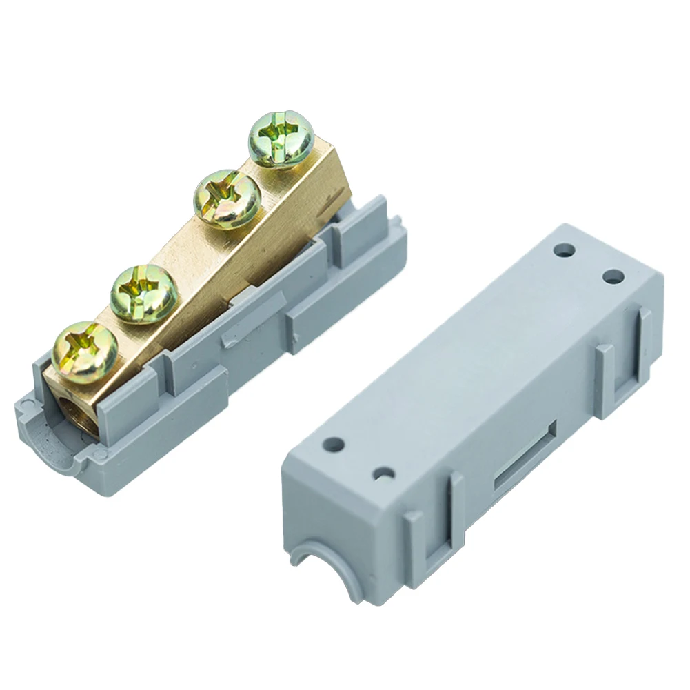 

Screw Connector Splitter Wire Cable Terminal Block Outer S-16 38*12*16mm 400V 60A Brass Butt Electrical High-power