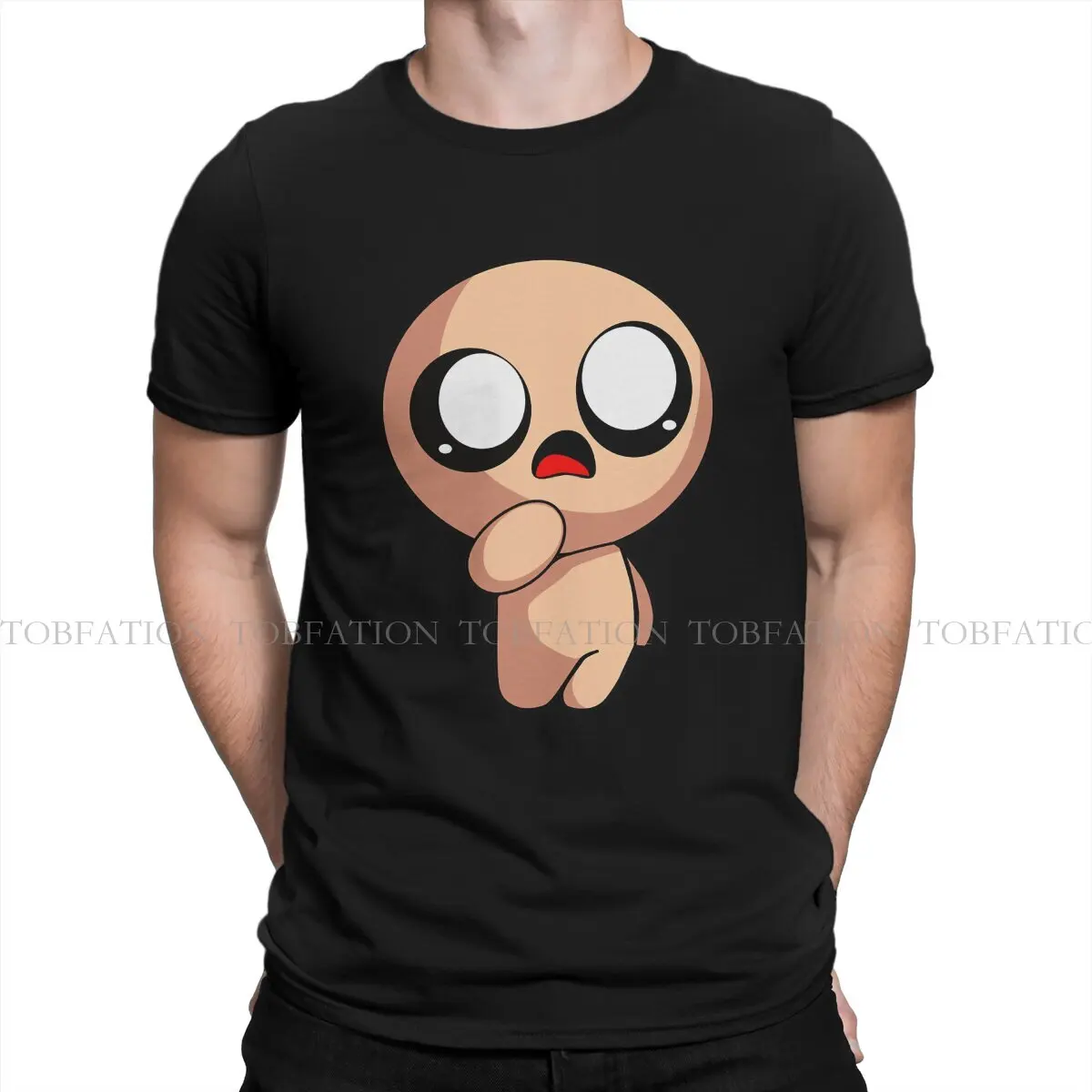 Cute The Binding of Isaac Game Men T Shirt Cotton Grunge Crewneck Tee Shirt Harajuku Streetwear