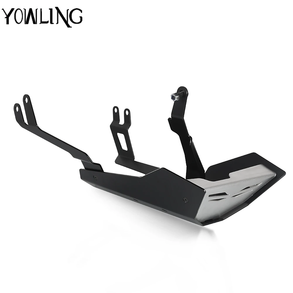 Black Engine Guard Protector Lower Chin Fairing Spoiler Cover For YAMAHA MT07 2014-2020 MT-07 Tracer