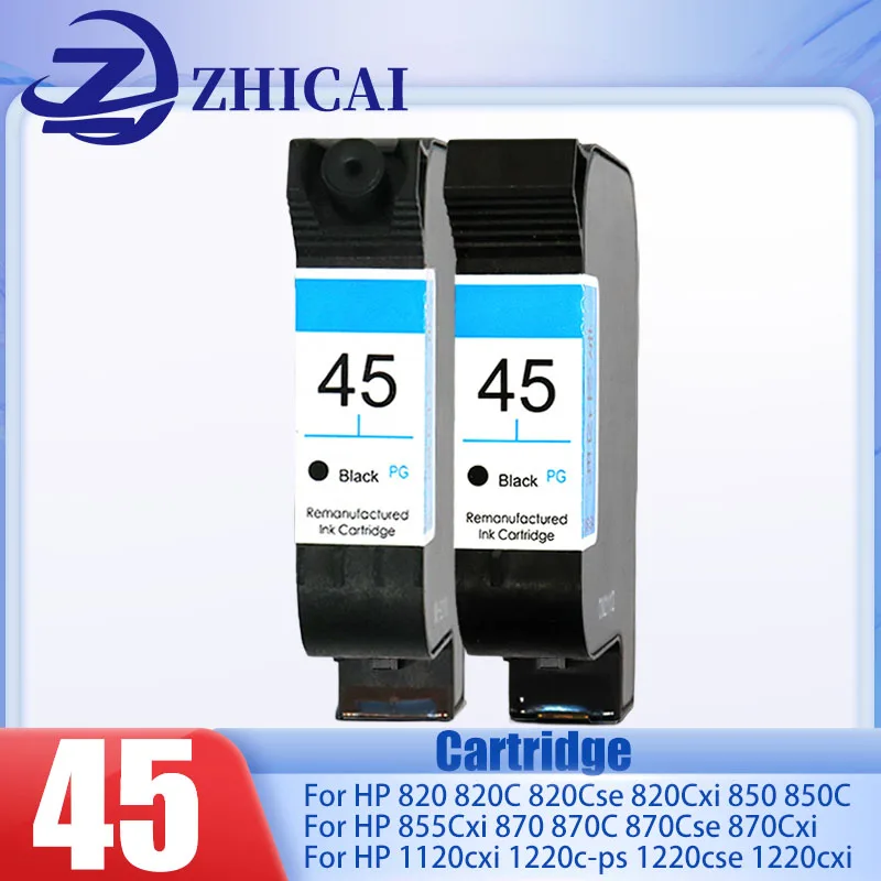 

For hp45 HP45 ink cartridge Inkjet Plotter Remanufactured Black Inkjet 51645A 45a for Deskjet 710c Printer