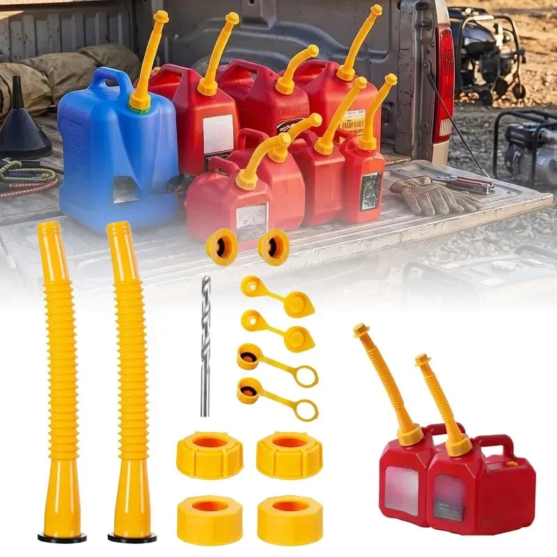 Fuel Containers Nozzle Easy Installation Nozzle Kit Upgraded Gas Can Spout Fuel Transfer Spout Spout Adapter Fuel Transfer