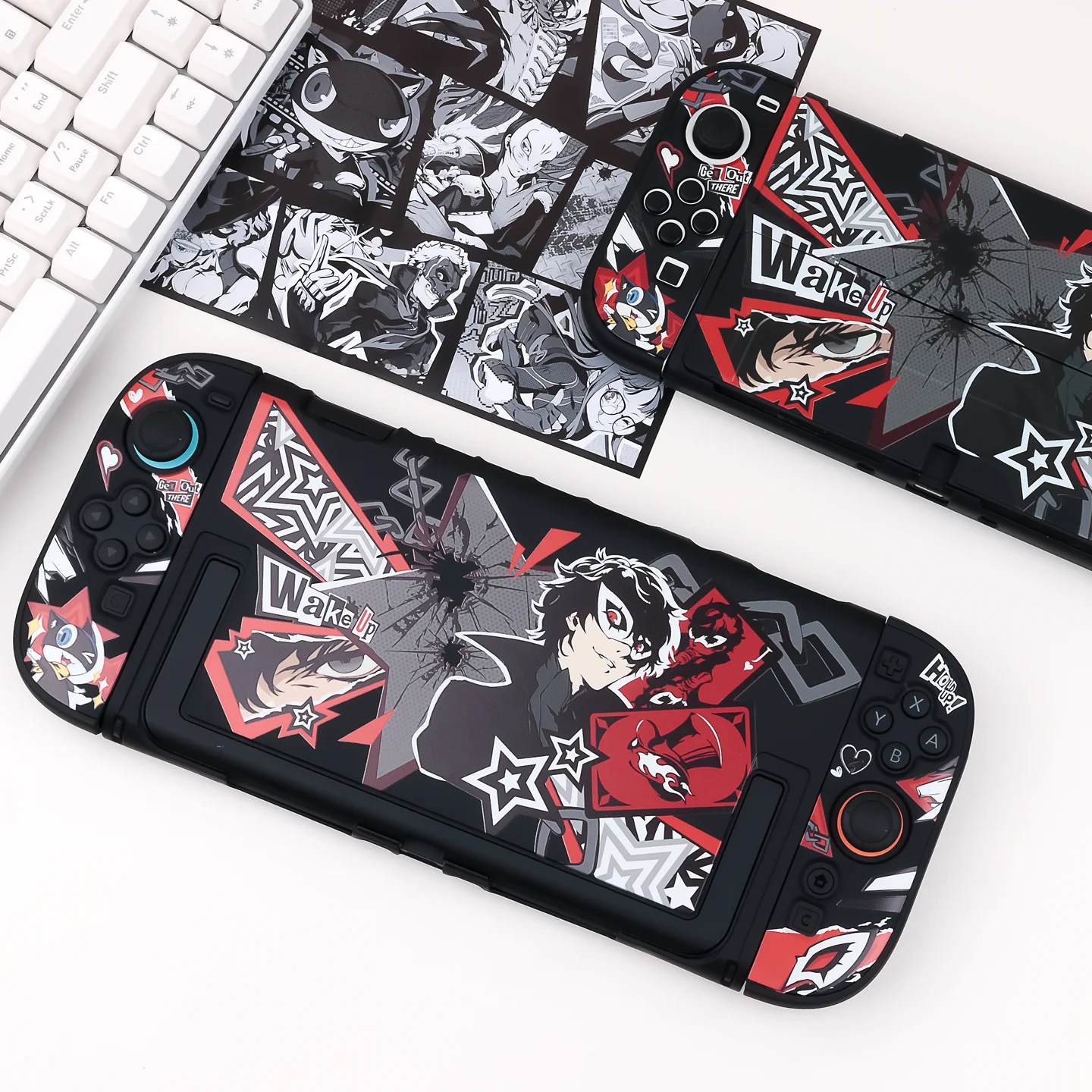 

Защитный чехол, совместимый с Nintendo Switch / Oled / Lite / Switch 2, жесткий корпус в стиле манга с изображением Амамии Рена.