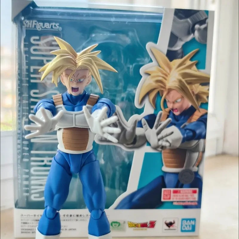 

Moon Owl Trendy Play Bandai Banpresto SHFDragon Ball Z Super Saiyan Trunks Battle Suit Hide Superpowers Аниме Фигурка Модель Куклы