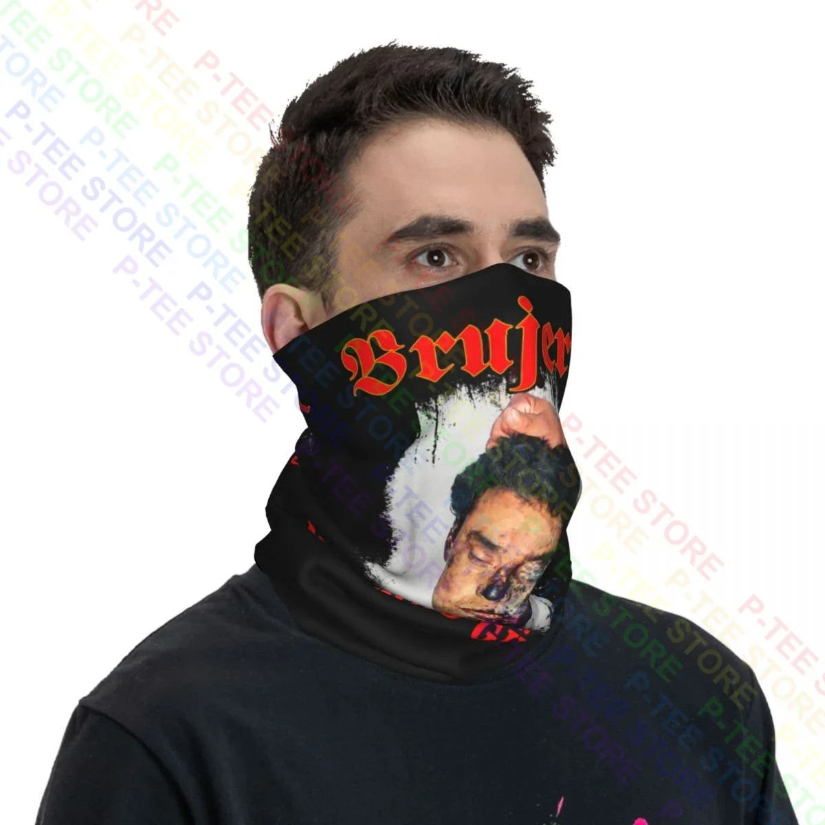 Brujeria Matando Gueros Incudine Death Metal Band Ghetta per il collo Bandana Sciarpa Maschera Semplice Copricapo Multifunzionale