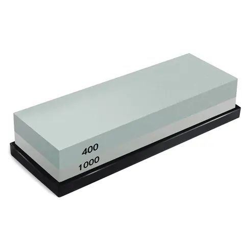 숫돌, 400/1000 그릿 워터스톤, 칼 숫돌, 고무 숫돌 거치대 포함, 2 인 1 Best5
