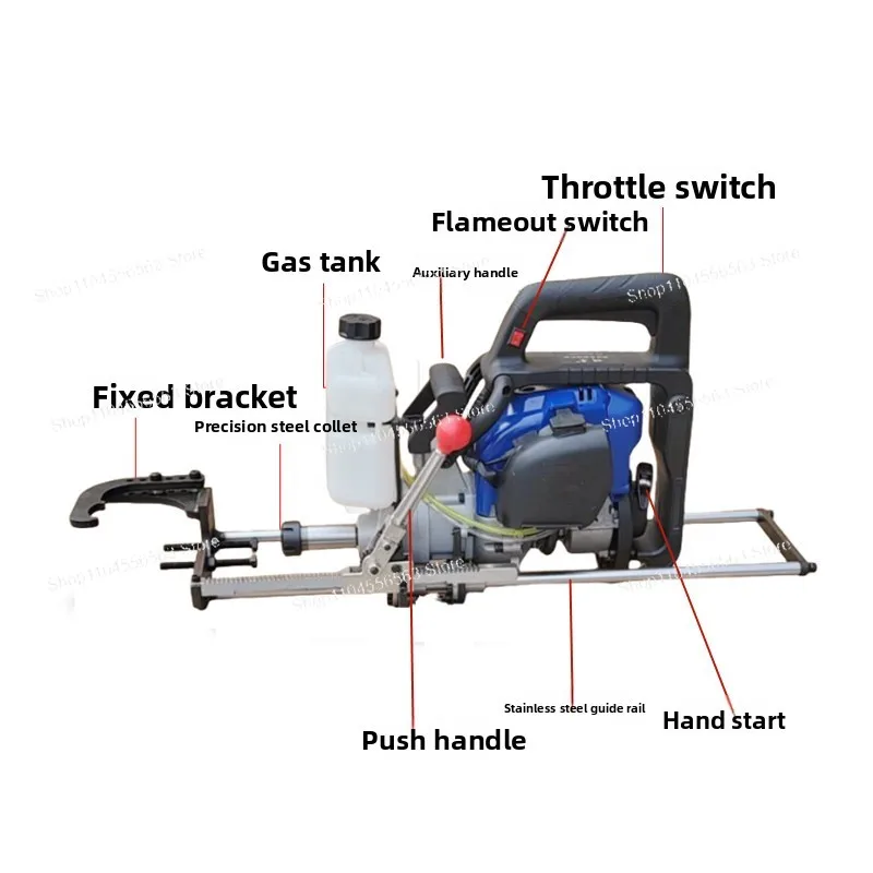 Portable Fuel Powered Punching Machine, High Efficiency Tool for Solar Mounting Frame and Metal Post Hole Alignment
