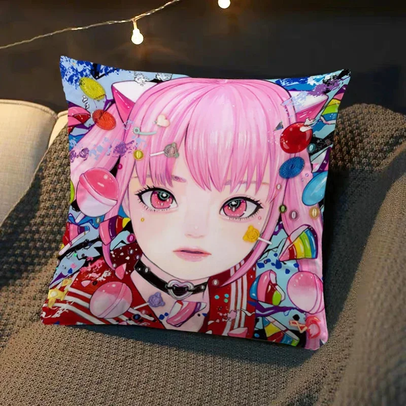 Anime Pillow Covers illustrator Chisato Tatumi Soft Cushion Cover Pillow Case Sofa Room Decor Dakimakura Pillowcase Wedding Gift