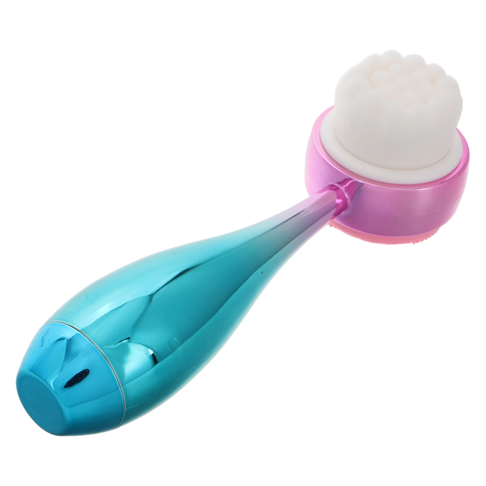 

Facial Cleansing Brush Dualsided Silicone Exfoliator for Deep Cleansing Blackhead Removal Massager Portable Travel Use Face