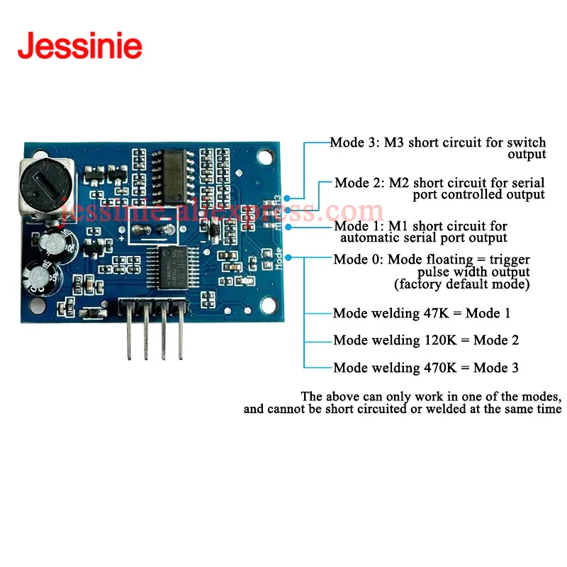 JSN-SR04T Waterproof Ultrasonic Module JSN SR04T V3.3 Water Proof Integrated Distance Measuring Transducer Sensor for Arduino