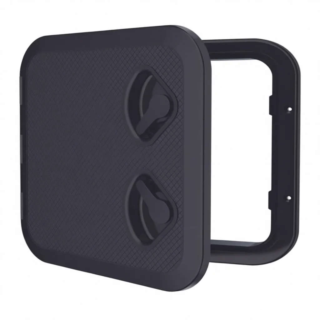 Marine Boat Deck Rectangular Access Hatch-White/Black Lock and Key Regular Maine Accessories New for Replacement/Repair