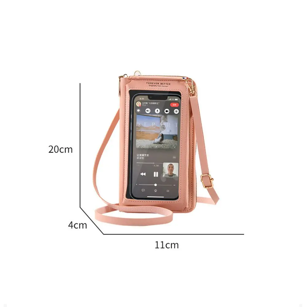 Capacity Phone Accessories Touch Screen Single Shoulder Bag Cell Phone Pocket Bag Mobile Phone Bag Card Holder Female Handbag
