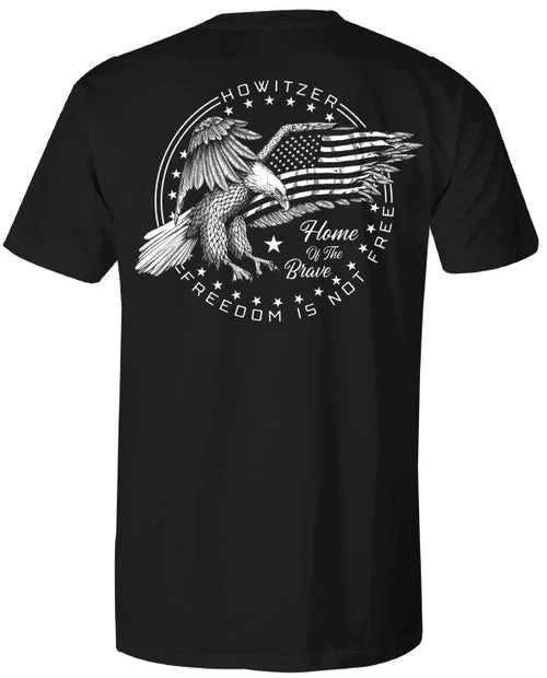Home of The Brave Tactician Graphic Cotton Tee Printing High-end Luxury Unisex Style Both of Men and Women