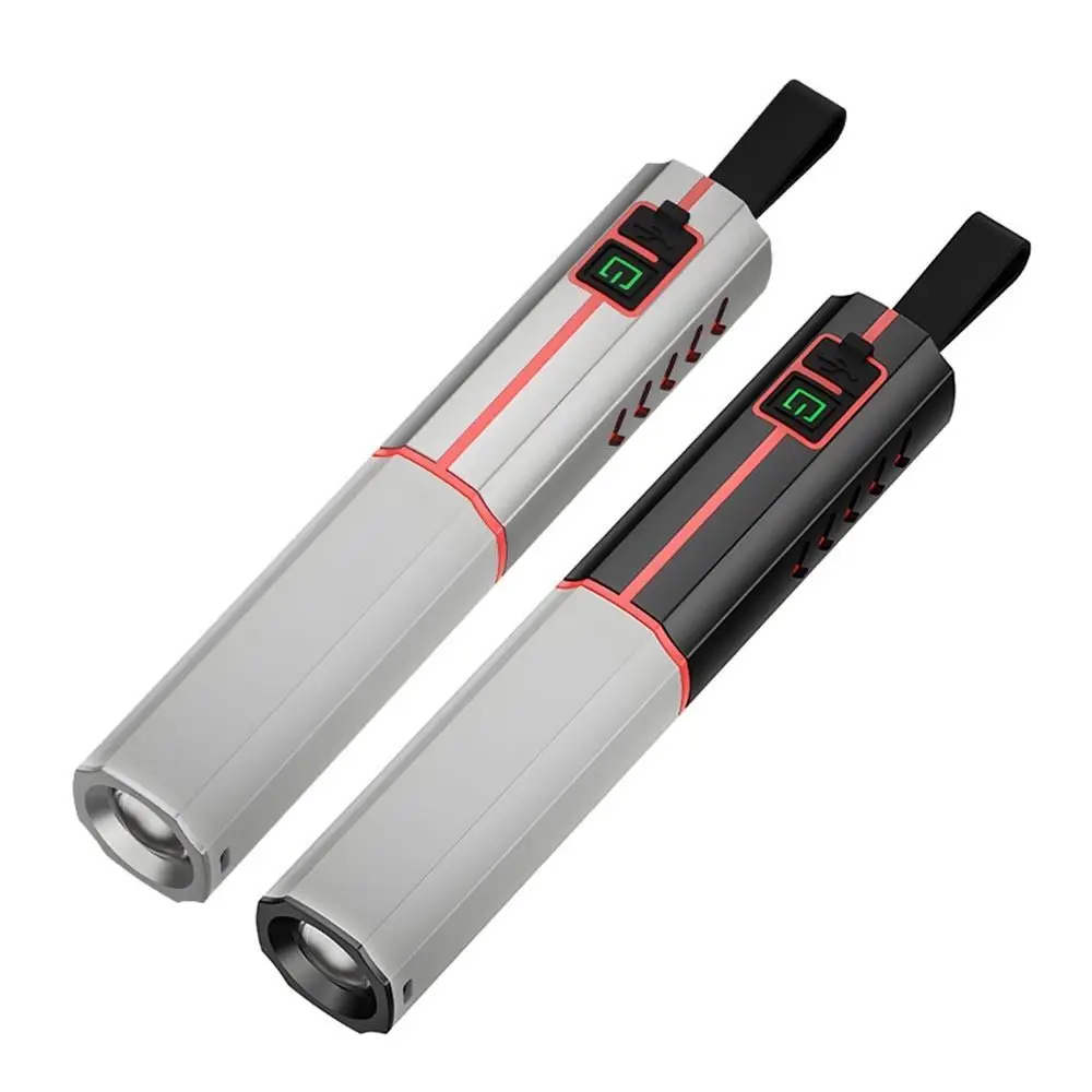 

Super Bright Outdoor Small Flashlight Long-Range Waterproof Telescopic Zoom Flashlight Multi-functional Portable
