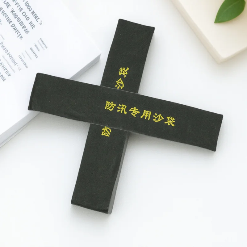 2개입 홍수 방지 모래주머니, 고강도 캔버스 재사용 가능, 가정용 문, 차고 문, 홍수 방지용 물막이