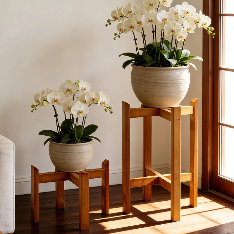 support-de-fleurs-en-bambou-pour-balcon-exterieur-et-interieur-avec-cadre-en-bois-siege-en-bois-a-quatre-pieds-et-reservoir-d'eau