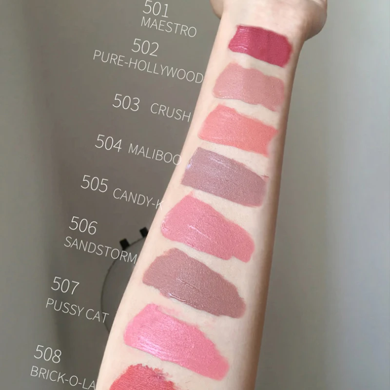 Gloss labial fosco 8 cores hidratação sexy nude veludo líquido batons à prova dnonágua de longa duração antiaderente copo lábios matiz cosméticos