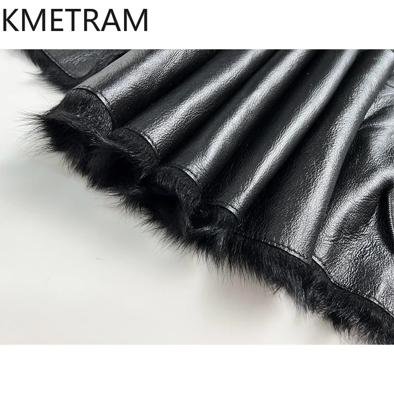 Natural Wool Sheepskin Double Faced Fur Jacket Women High Quality Short Real Fur Coat Winter Woman Clothing 2025 шуба женская