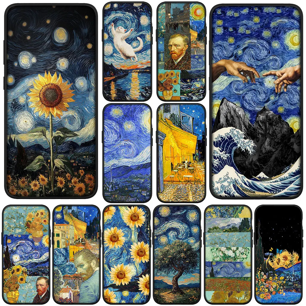 Чехол для телефона Starry Night Van Gogh Sky Art Cover для Huawei P30 P20 Mate 20 Pro Lite Y6P Y7A Y7 2019 Nova 5T 3I Защитный корпус